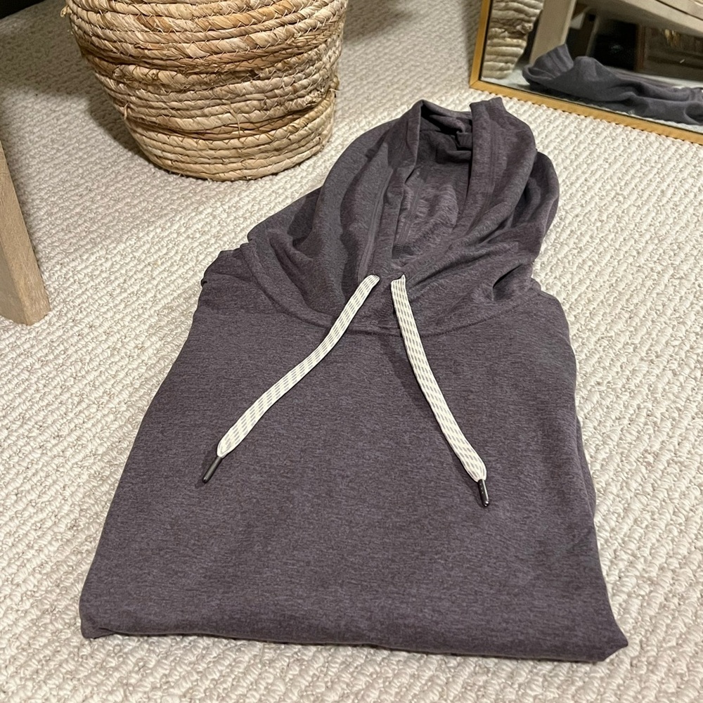 Women’s Purple Hoodie with White Drawstrings